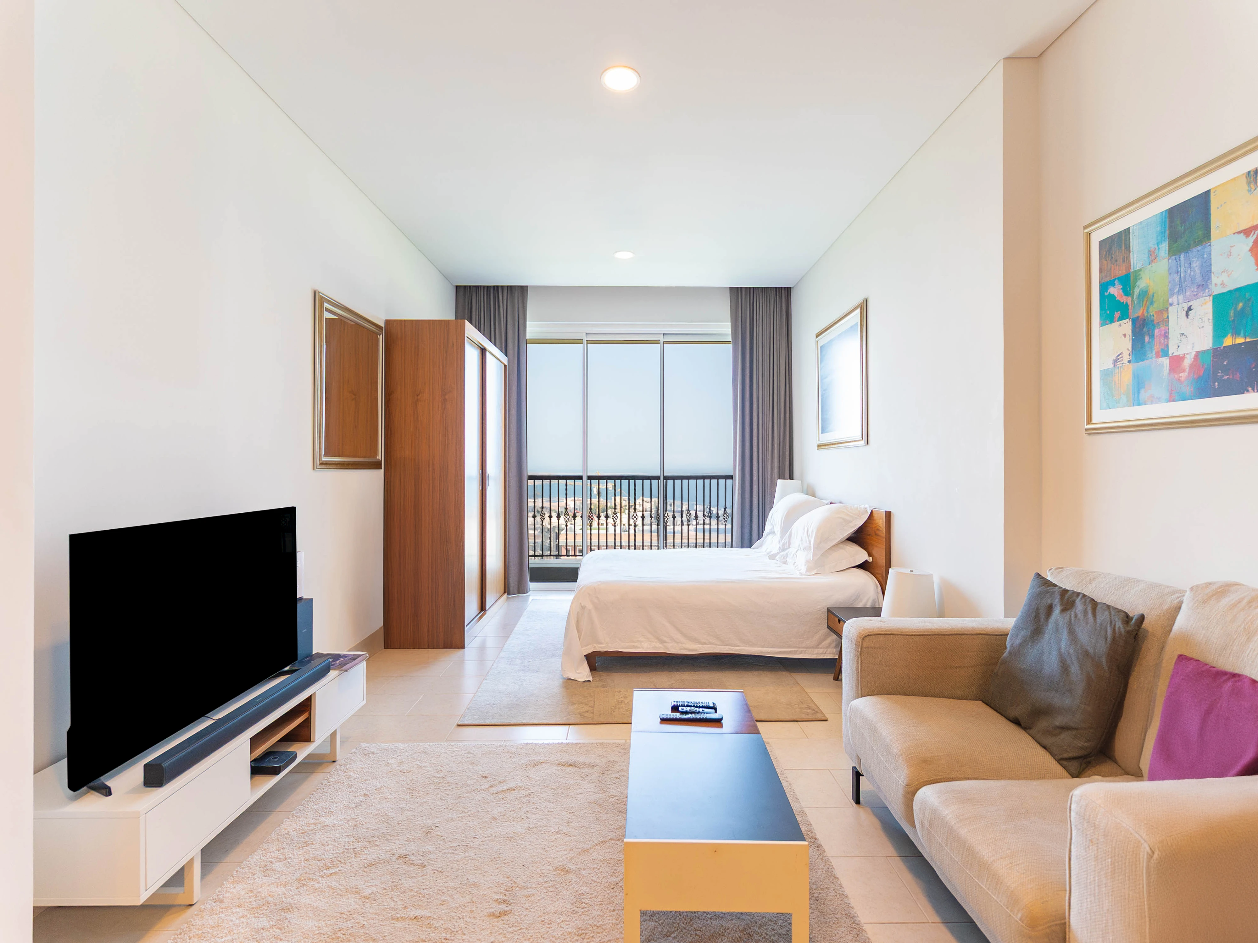 شقة استوديو رائعة في اللؤلؤة مع جميع الفواتير مشمولة