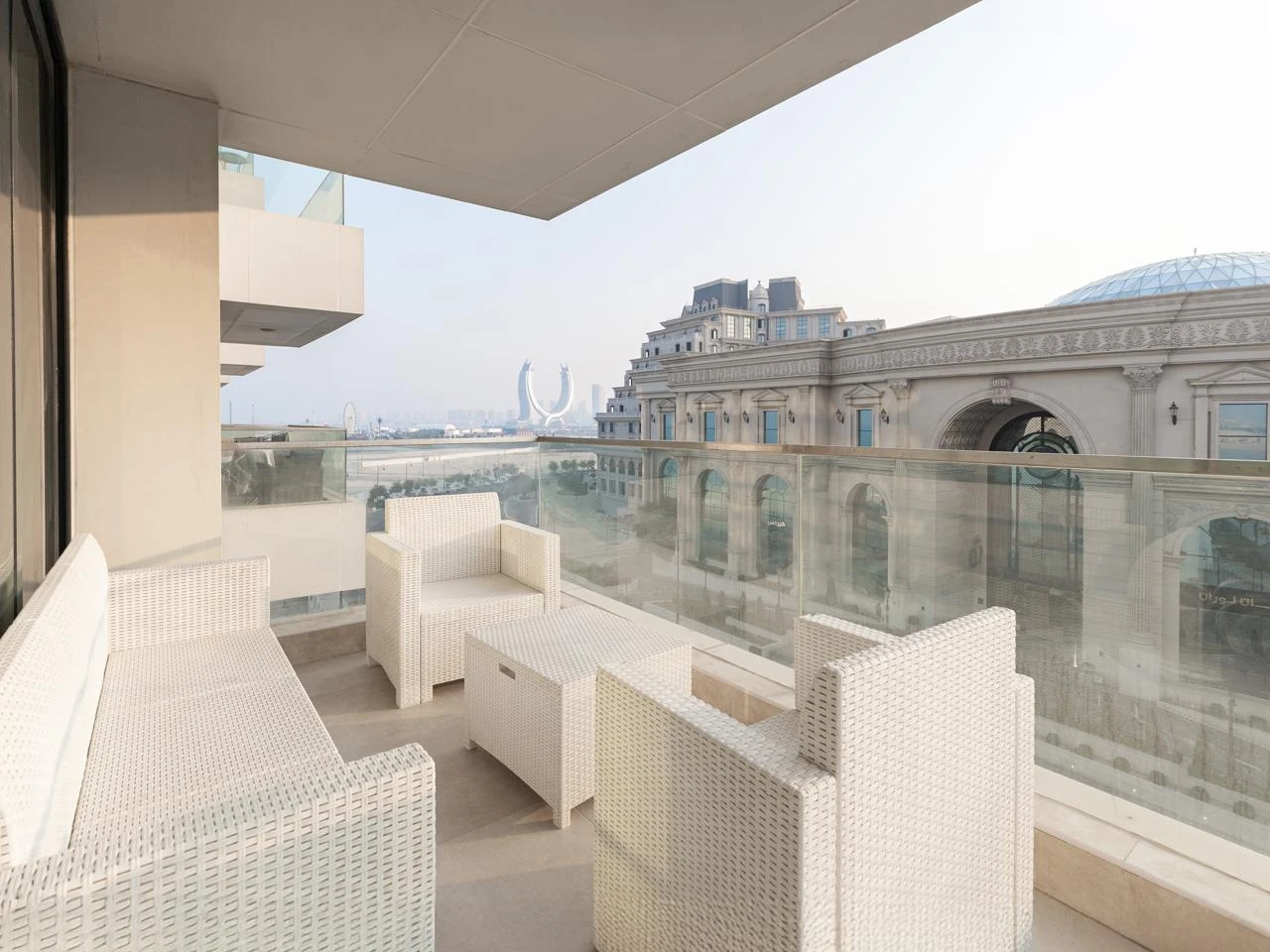 شقة غرفة وصالة بإطلالة مميزة على فاندوم مول في قلب لوسيل