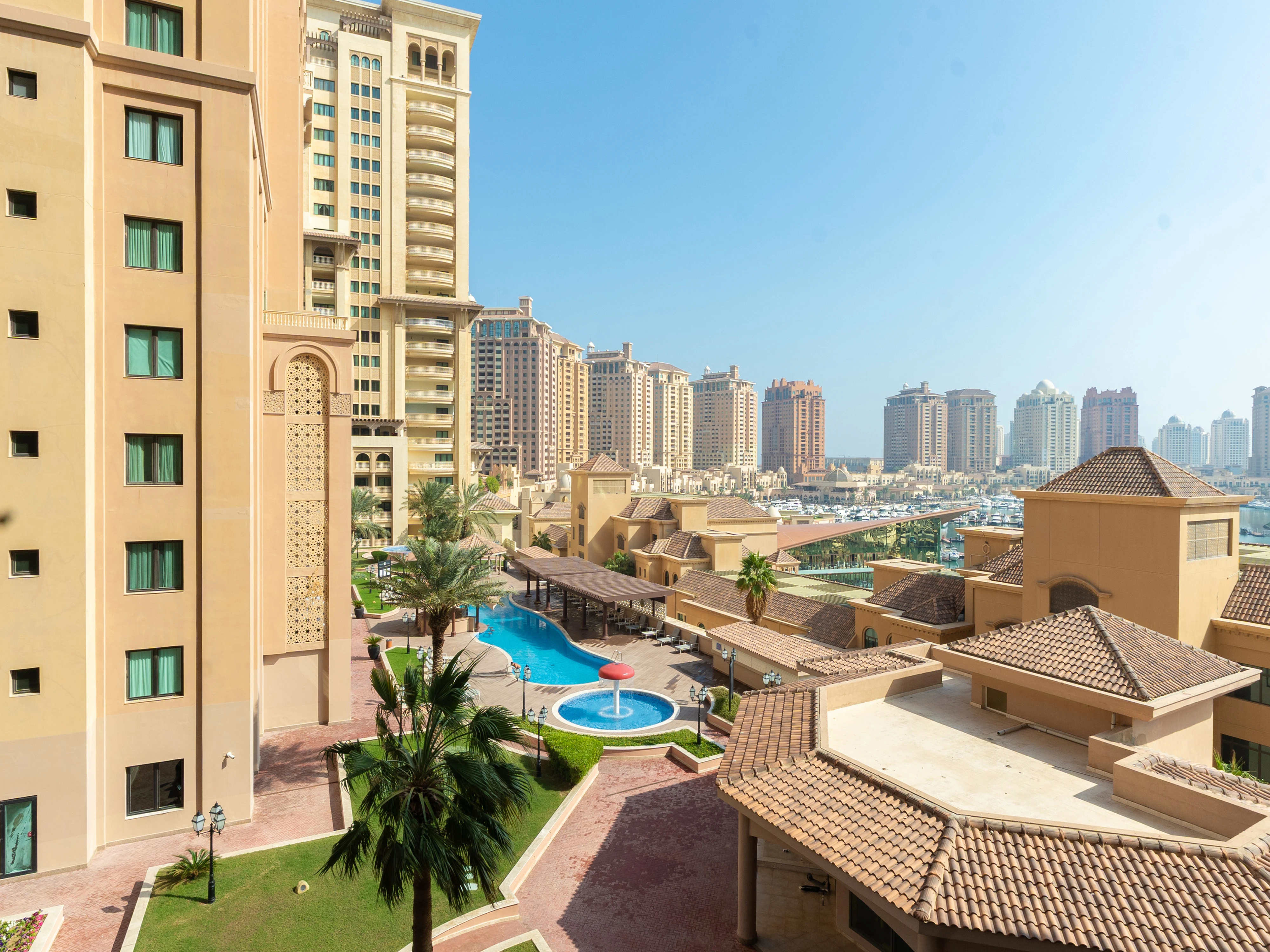 2BR Prime Tower | Huge Balcony | Porto Arabia - Photo 15