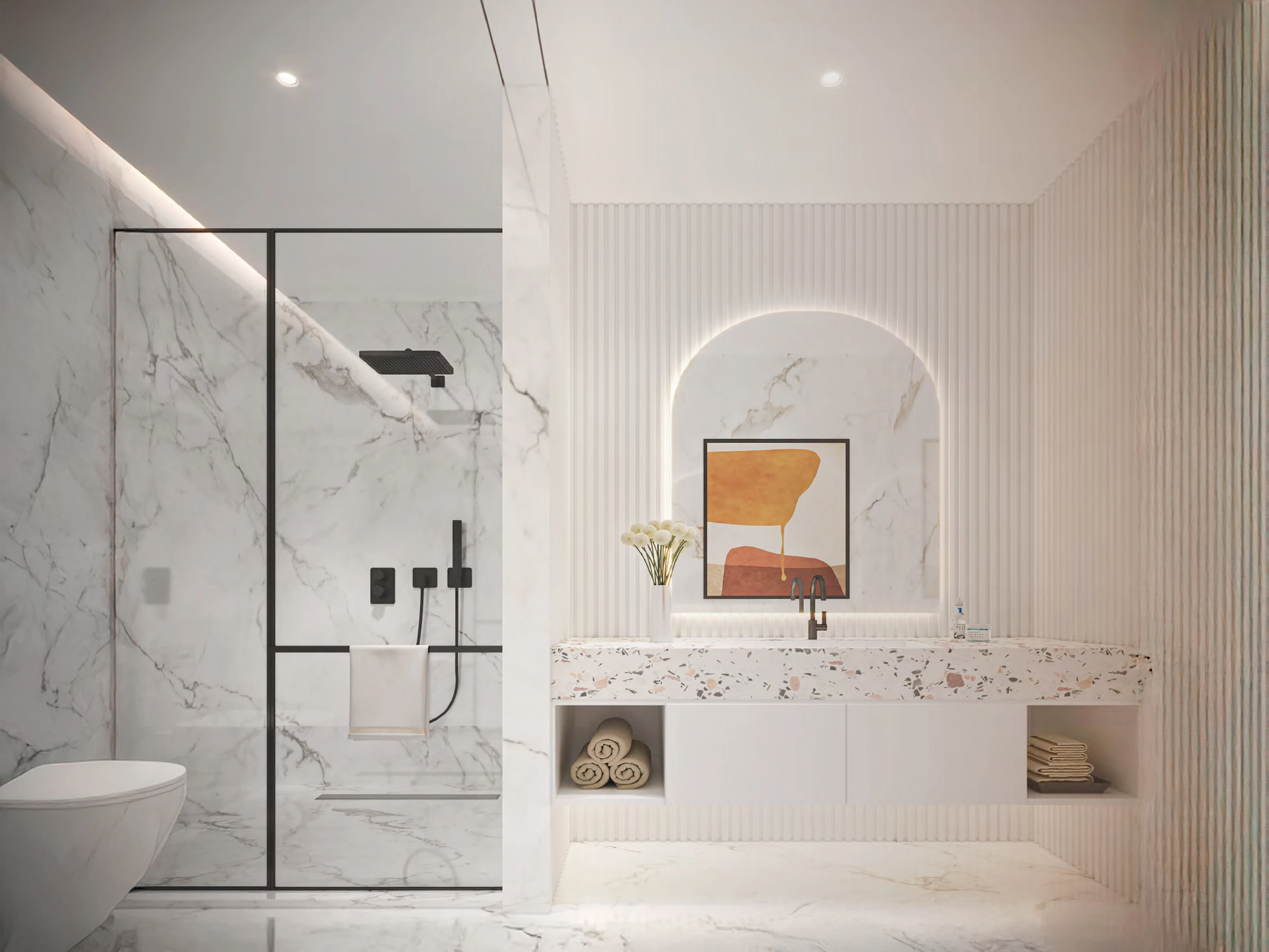 حفظة لوسيل مارينا السكنية على الواجهة البحرية 14 شقة مفروشة بالكامل بغرفتي نوم