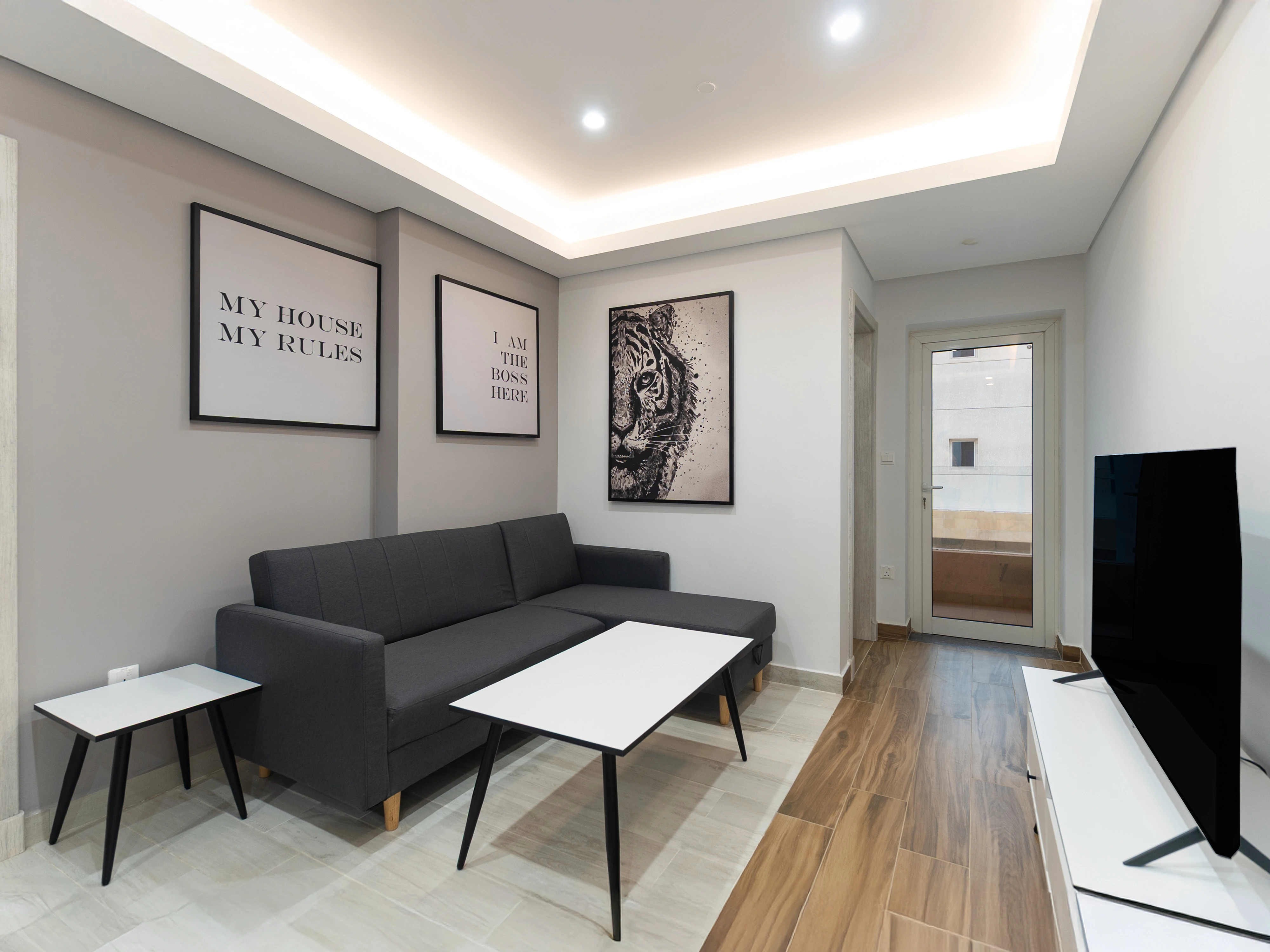 الفواتير مشمولة | شقة جديدة بالكامل مفروشة بغرفة نوم واحدة في لوسيل الركية