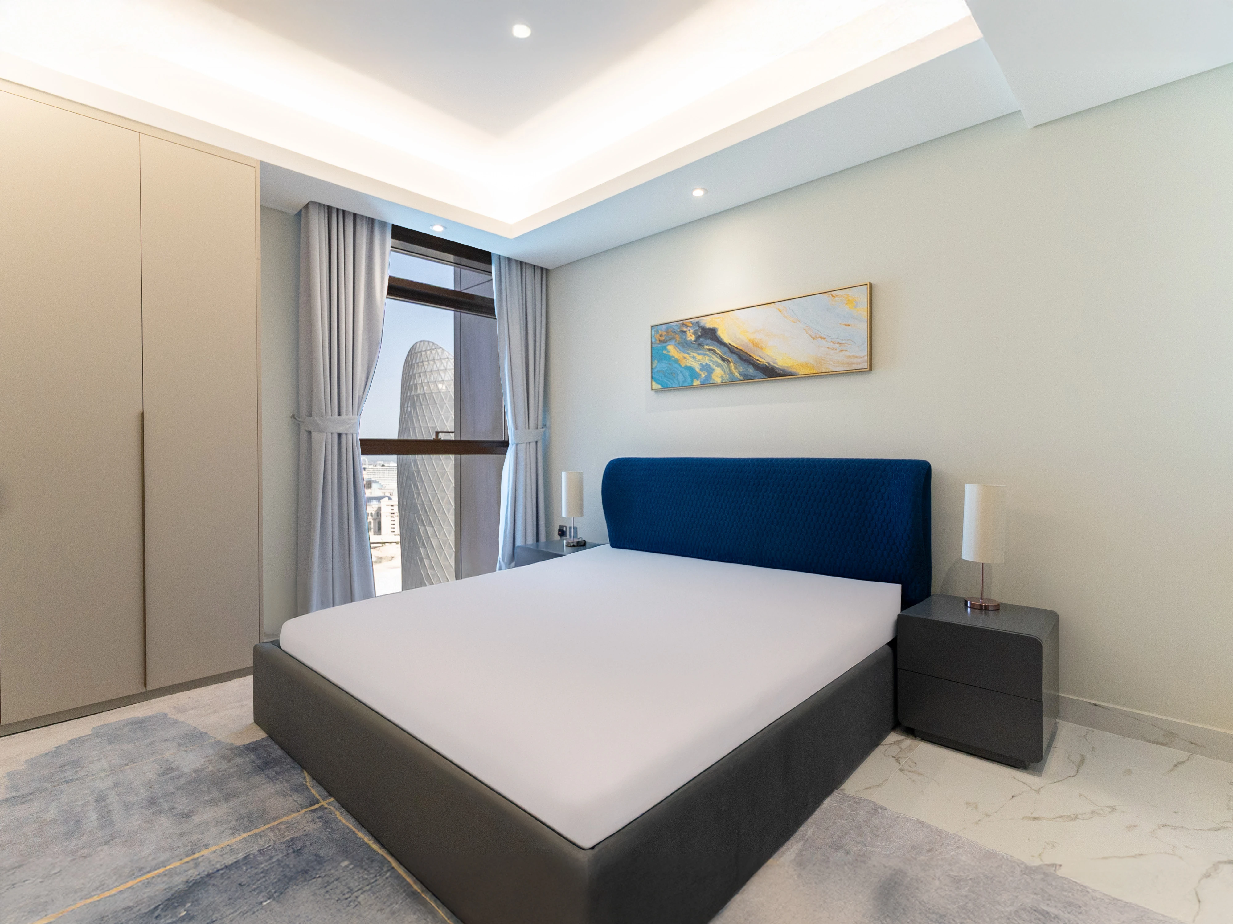 شقة فاخرة بغرفتي نوم في منطقة المارينا