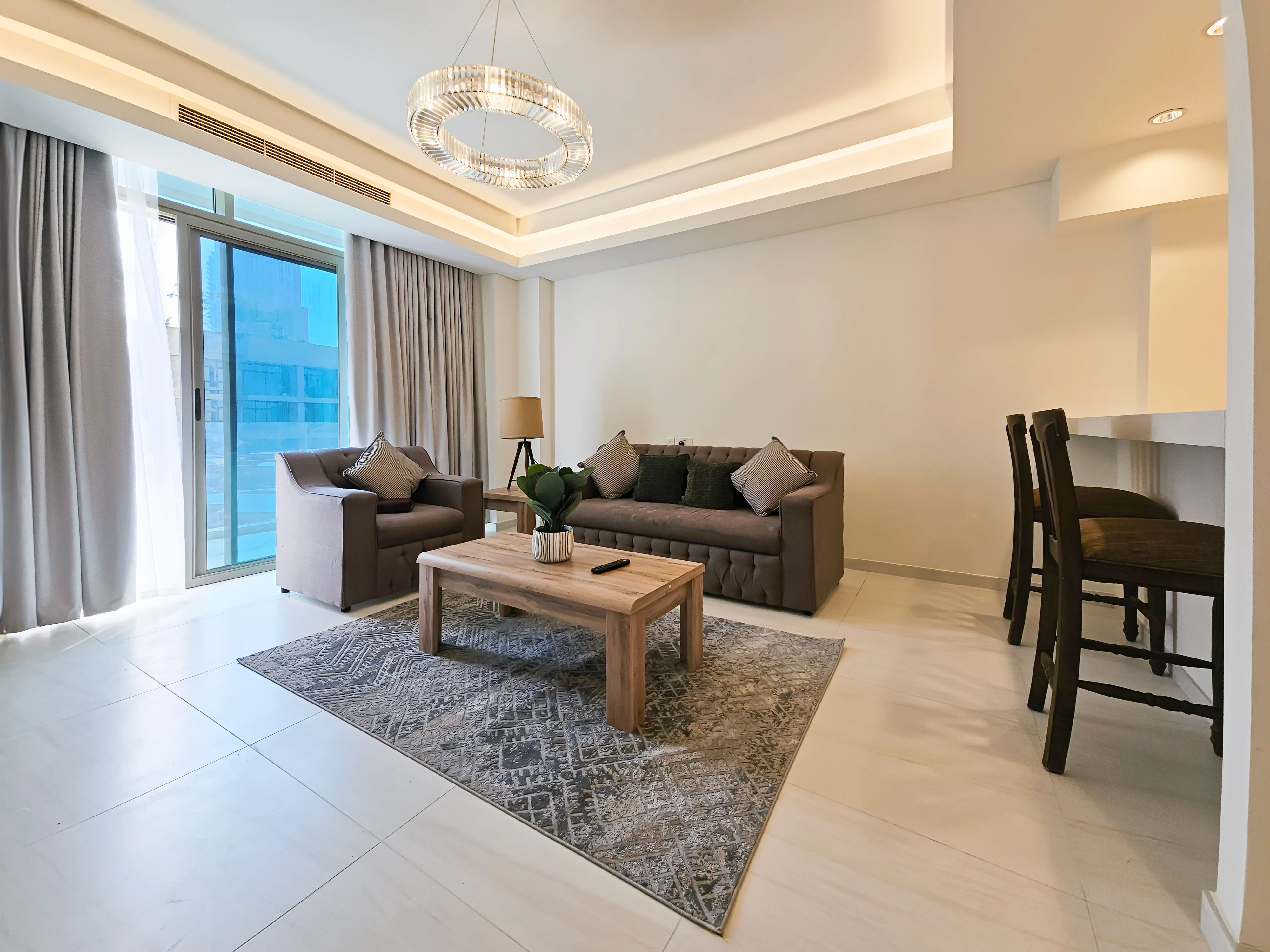 شقة أنيقة بغرفة نوم واحدة | رفاهيات جزيرة جوان