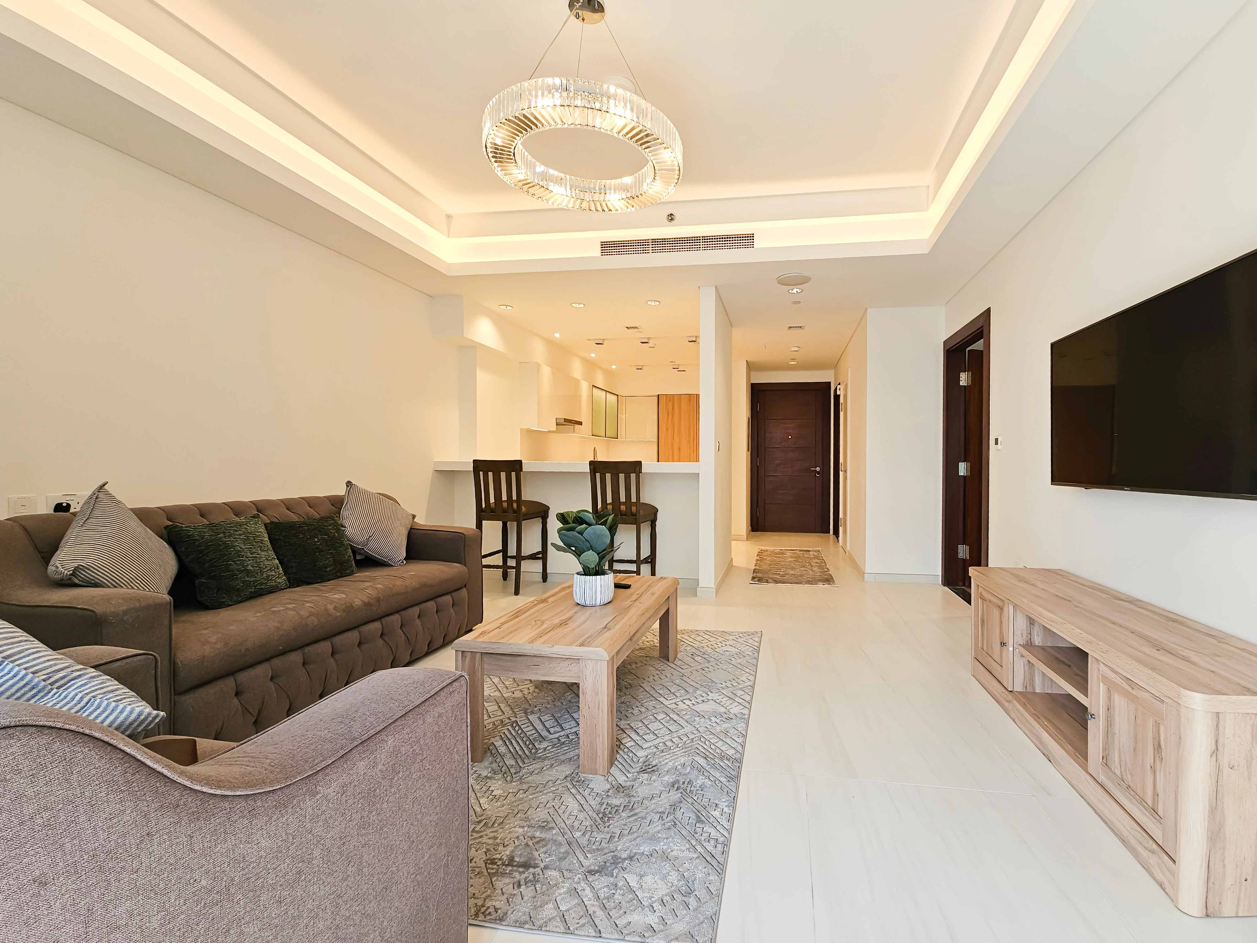 شقة أنيقة بغرفة نوم واحدة | رفاهيات جزيرة جوان