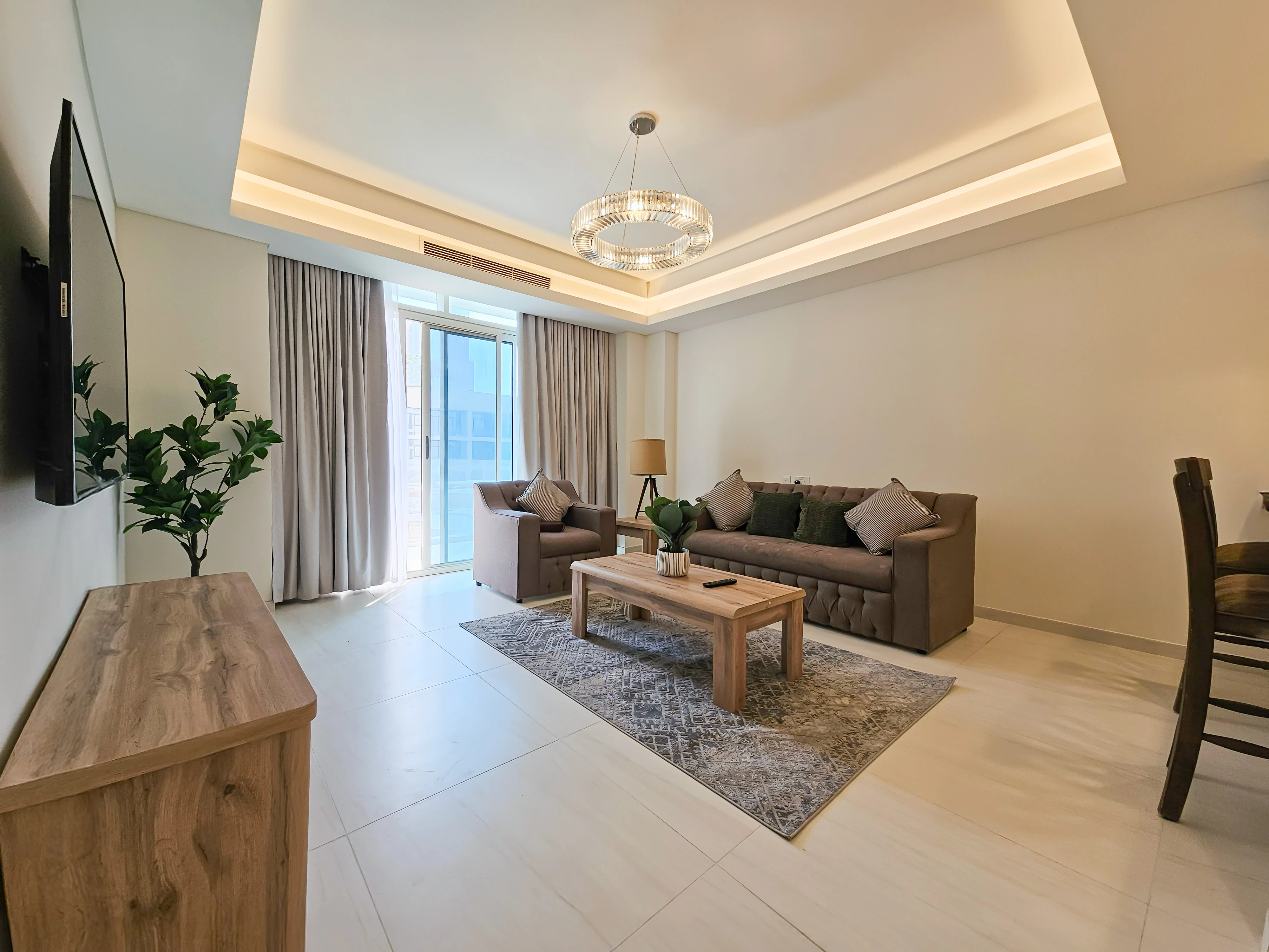 شقة أنيقة بغرفة نوم واحدة | رفاهيات جزيرة جوان