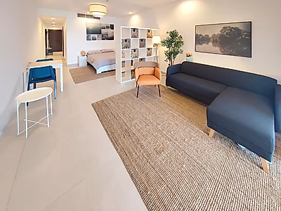 استوديو فاخر مفروش بالكامل | إطلالة بحرية كاملة | طابق مرتفع | فيفا بحرية 28 – اللؤلؤة قطر