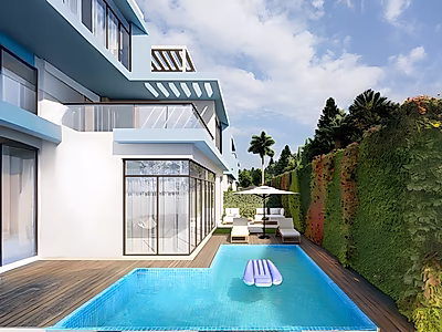 فيلا رائعة بغرف أربع | جزيرة القيتفين الشمالية