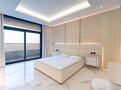 شامل الفواتير | شقة جديدة تمامًا من غرفتين نوم + غرفة خادمة | المارينا | طابق مرتفع