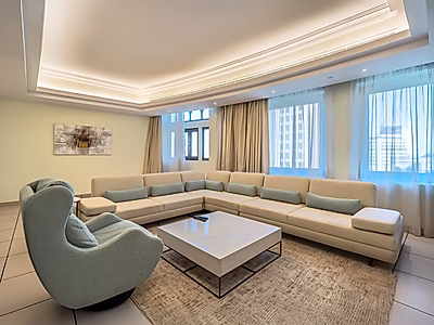 شقة بغرفتين في مجتمع هادئ ومتميز