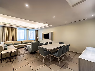 شقة بغرفتين في مجتمع هادئ ومتميز