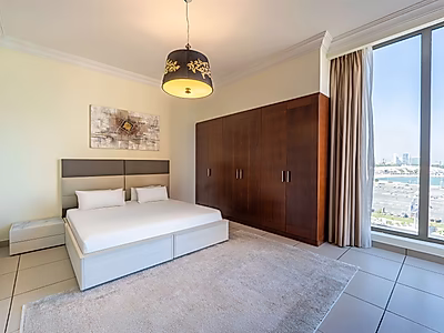 شقة بغرفتين في مجتمع هادئ ومتميز