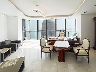 مكتب فخم بإطلالة على البحر للإيجار في الخليج الغربي – 201 متر مربع