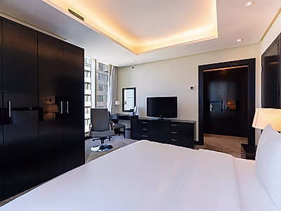 شقة مخدومة غرفة نوم واحدة بأسلوب فاخر