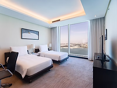 سكن فاخر بغرفتي نوم مع خدمات فندقية