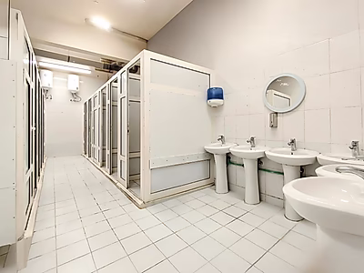 سكن عمالي | 96 غرفة | مفروش | شامل الماء والكهرباء