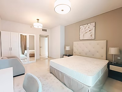 شقة فاخرة غرفة وصالة مفروشة للبيع في مارينا لوسيل – سند ملكية جاهز