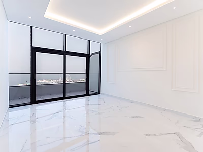 شقة جديدة كليًا للبيع بغرفتي نوم + غرفة خادمة | مرسى لوسيل