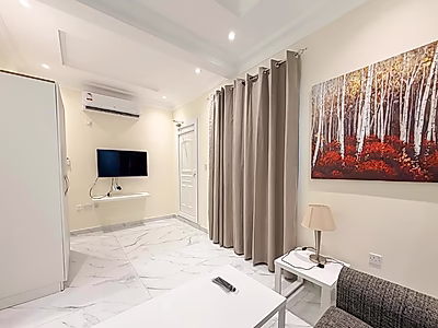 ملاذ فاخر بشقة بغرفة نوم واحدة | العثومة