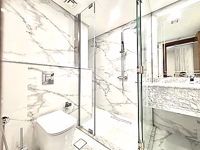 شقة جديدة كليًا مكونة من غرفتي نوم بإطلالة كاملة على البحر في المارينا مع خطة سداد مرنة