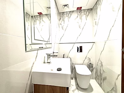 شقة جديدة كليًا مكونة من غرفتي نوم بإطلالة كاملة على البحر في المارينا مع خطة سداد مرنة