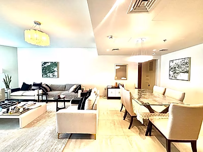 شقة أنيقة 3 غرف نوم | إطلالة مميزة | مفروشة بالكامل