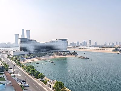 إطلالة بحرية كاملة | شقة غرفة نوم واحدة أنيقة | مفروشة بالكامل | قلب لوسيل