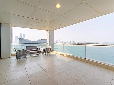 إطلالة بحرية كاملة | شقة غرفة نوم واحدة أنيقة | مفروشة بالكامل | قلب لوسيل