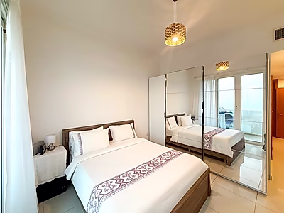 إطلالة بحرية مباشرة بدون عوائق | غرفتا نوم | 142 متر مربع | فيفا بحرية – جزيرة اللؤلؤة