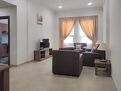 شقة عصرية بغرفتي نوم للإيجار في الواب