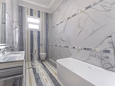 فيلا فخمة مع مساحات خاصة وتصميم أنيق