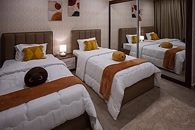 شقة مفروشة بالكامل للبيع في لوسيل، غرفتا نوم وحمامان