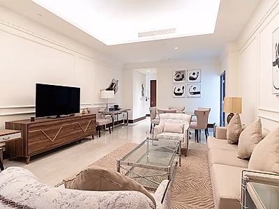 شقة فندقية فاخرة حصرية بغرفتين + غرفة خادمة مع  إطلالة بحرية – أفضل سعر في سانت ريجيس مرسى أرابيا