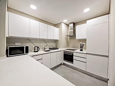 شقة رائعة بغرفتي نوم بتصميم عصري