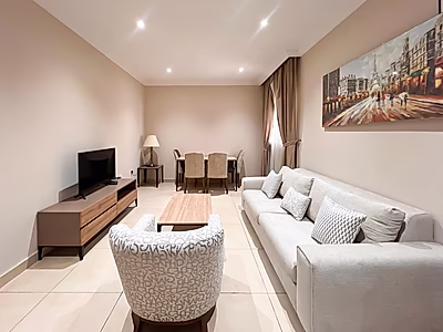 مفروشة بالكامل 1 غرفة نوم بما في ذلك الفواتير | الدوحة الجديد