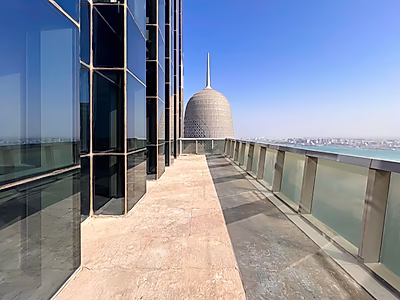 Premium 201 sqm Office with Large Balcony in Prime West Bay Tower