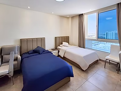 شقة فاخرة بغرفتي نوم في مدينة الياسمين