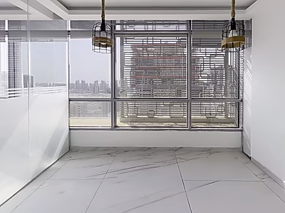 مكتب بإطلالة بحرية مع شرفة خاصة كبيرة | مرسى لوسيل