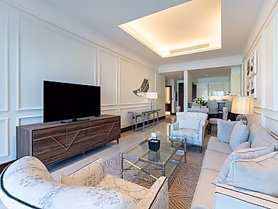 شقة أنيقة بغرفة نوم واحدة بتشطيبات فاخرة مع شرفة وإطلالة بحرية – سانت ريجيس مرسى أرابيا، اللؤلؤة