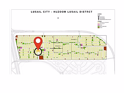 أرض زاوية حصرية في حزم لوسيل – ٤٨٠ متر مربع