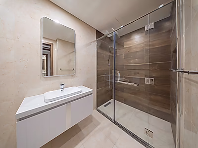 شقة غرفتين نوم مفروشة بالكامل للبيع | إطلالة بحرية | تسليم قريب