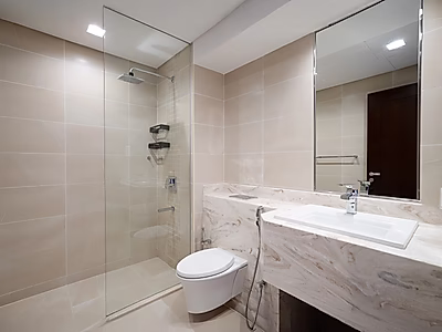 شقة واسعة بغرفة نوم واحدة | إطلالة بحرية/شرفة | برج متحدة