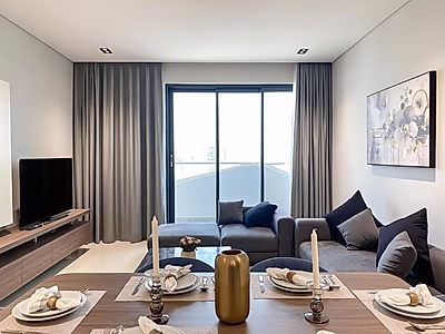 غرفة وصالة مفروشة بالكامل في لوسيل مارينا | شامل الفواتير