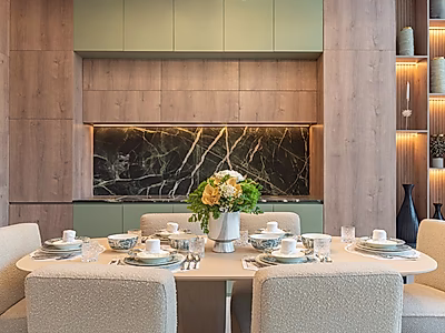 فيلا فاخرة 5 غرف + خادمة وسائق | مسبح خاص | روف تيراس | مفروشة بالكامل | جاردينو فيلاج – اللؤلؤة