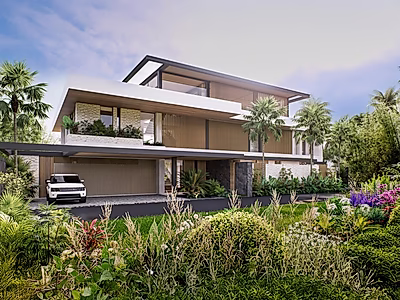 مسكن الجامع – فيلا فاخرة مميزة مع منتجع صحي على السطح وإطلالات على المحيط