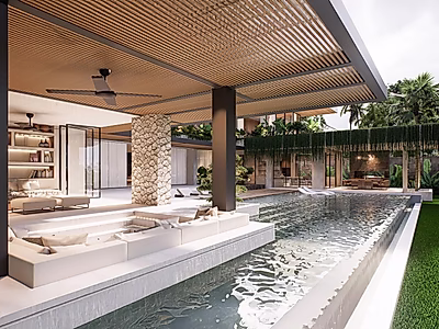 مسكن الجامع – فيلا فاخرة مميزة مع منتجع صحي على السطح وإطلالات على المحيط