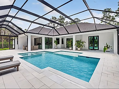 عقار فاخر في نابولي، فلوريدا | منتجع صحي خاص وتصميمات داخلية أنيقة