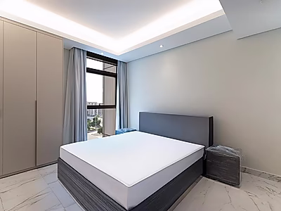 شقة عصرية بغرفتي نوم بتفاصيل أنيقة