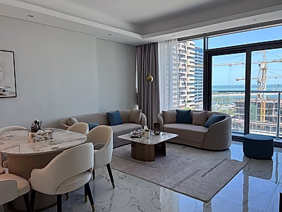 شقة معاصرة بغرفة نوم واحدة | تشطيب استثنائي