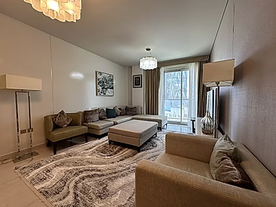 شقة أنيقة بغرفة نوم واحدة بتشطيبات فاخرة