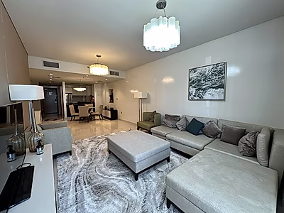 شقة أنيقة بغرفة نوم واحدة بتشطيبات فاخرة